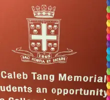 Engraved metal plaque